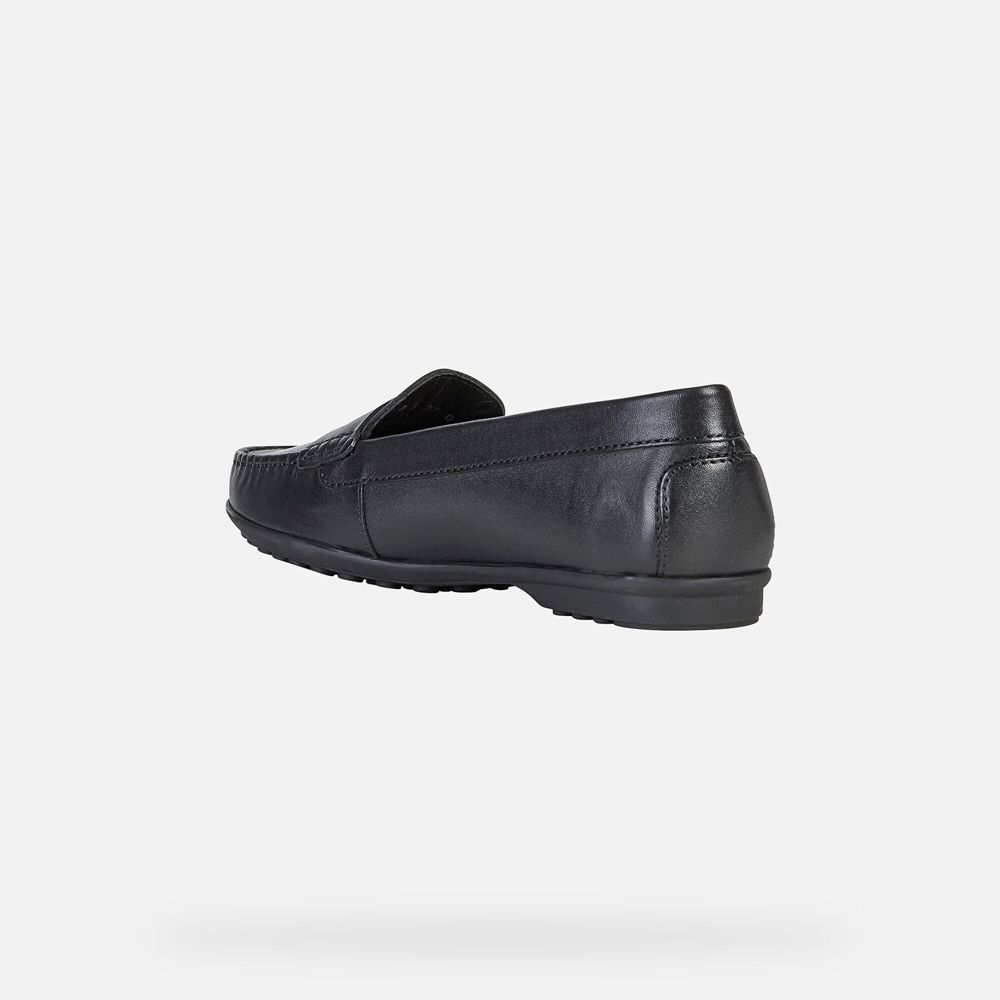 Geox Bayan Loafers Siyah - Elidia - ZWJ-895370